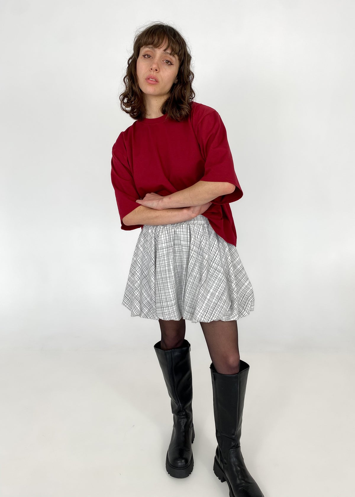 Stripped bubble skirt - JANYNE