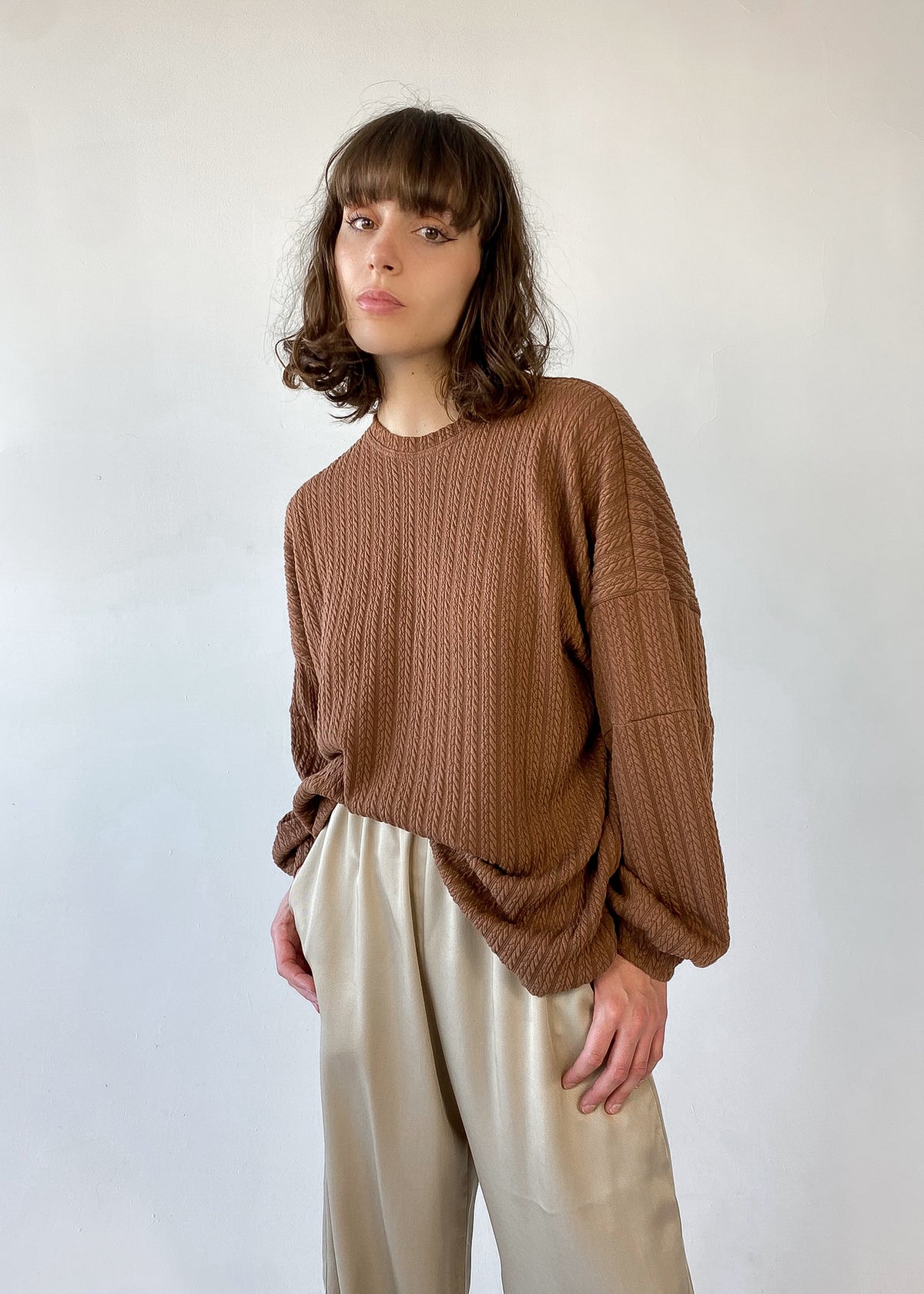 Chandail brun pâle - ARYA