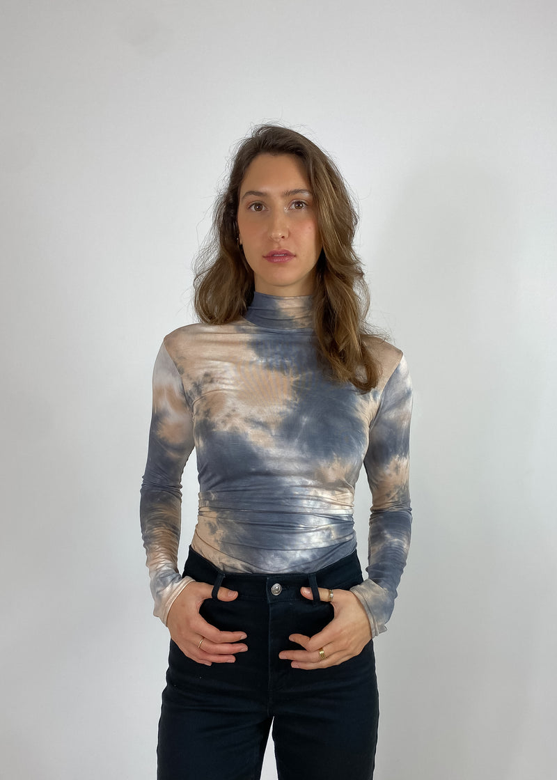 Col roulé motif tie-dye - ROSALYE