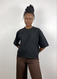 T-shirt manche 3/4 - DYANE NOIR