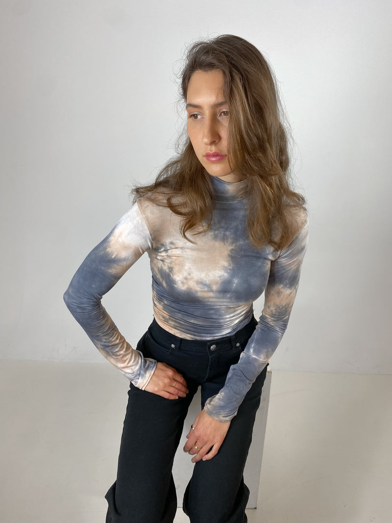 Col roulé motif tie-dye - ROSALYE