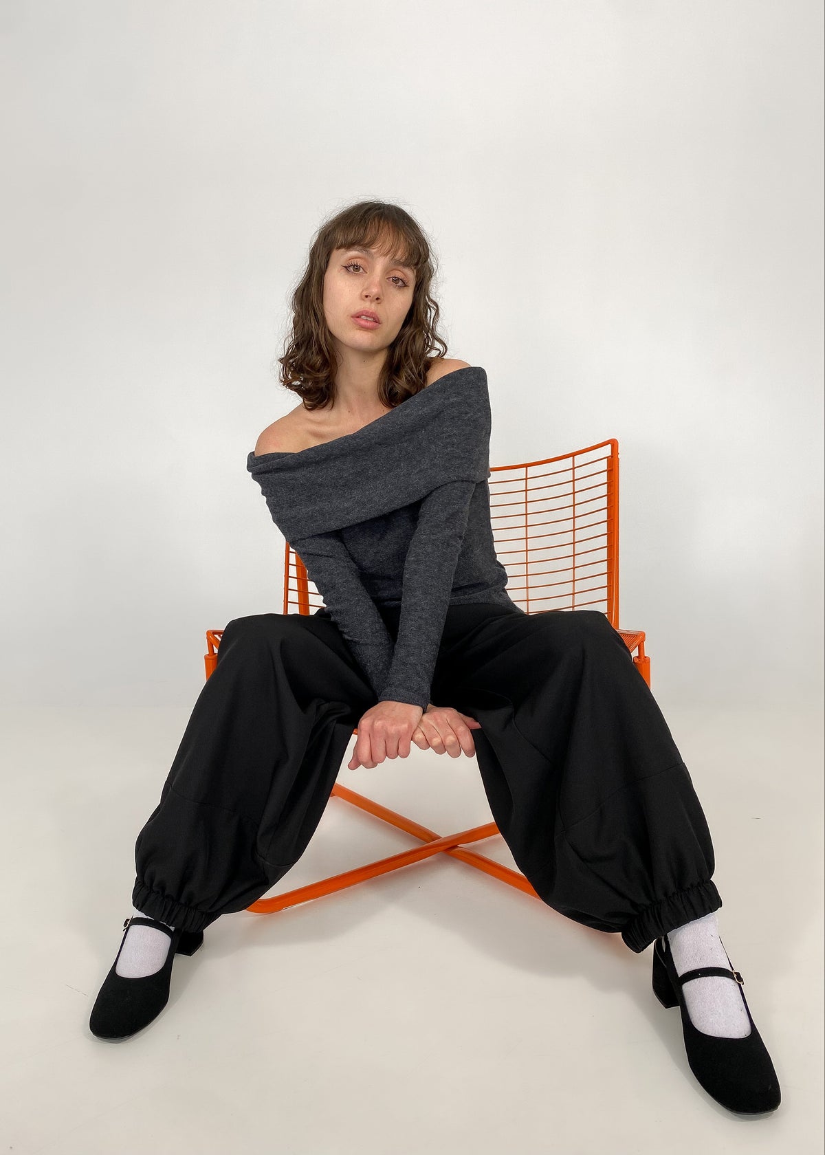 Off Shoulder Sweater - ANYE