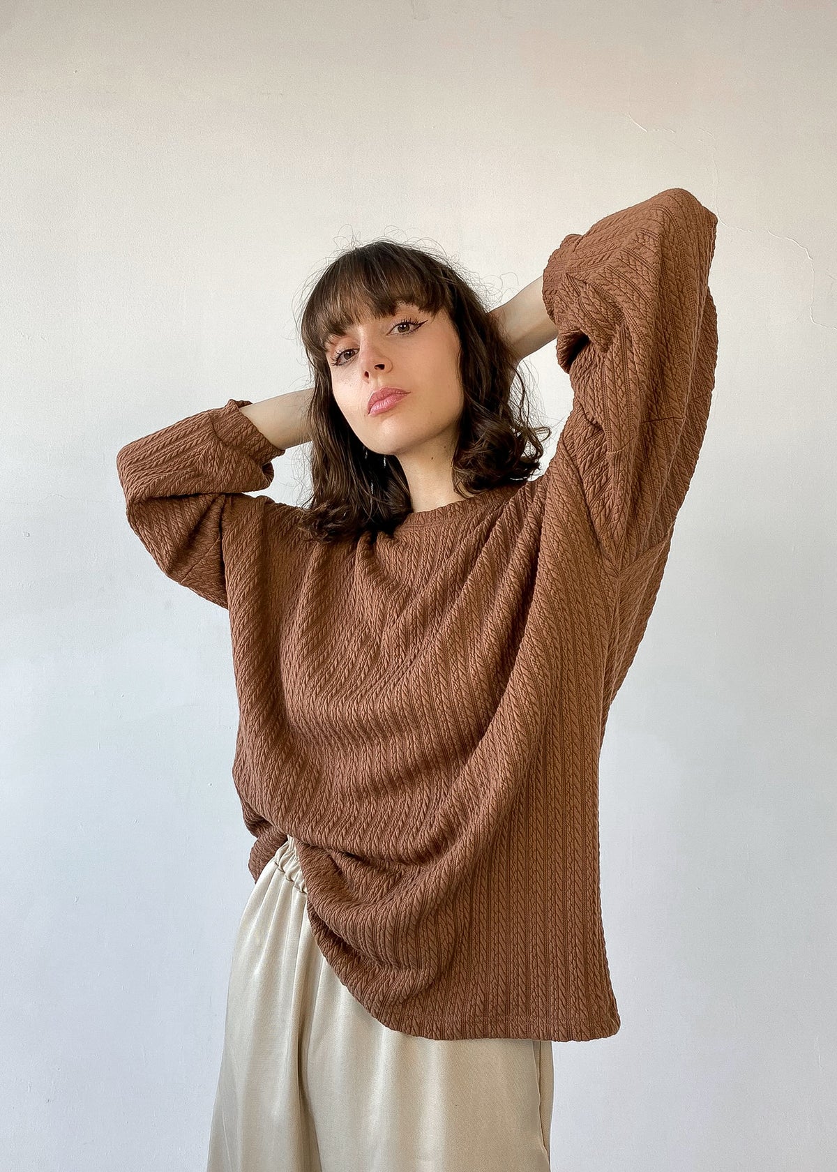 Chandail brun pâle - ARYA