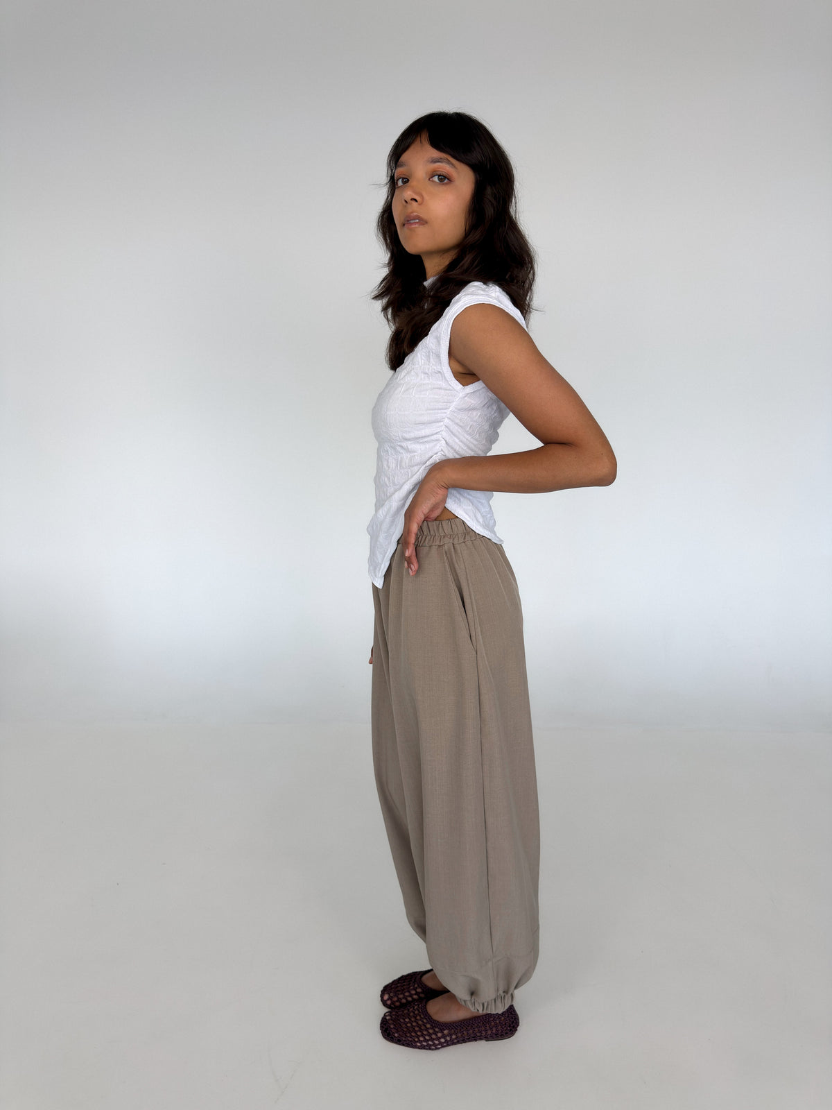 Balloon Pants - AYLINE Beige
