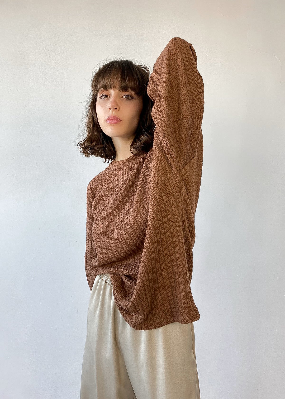 Chandail brun pâle - ARYA