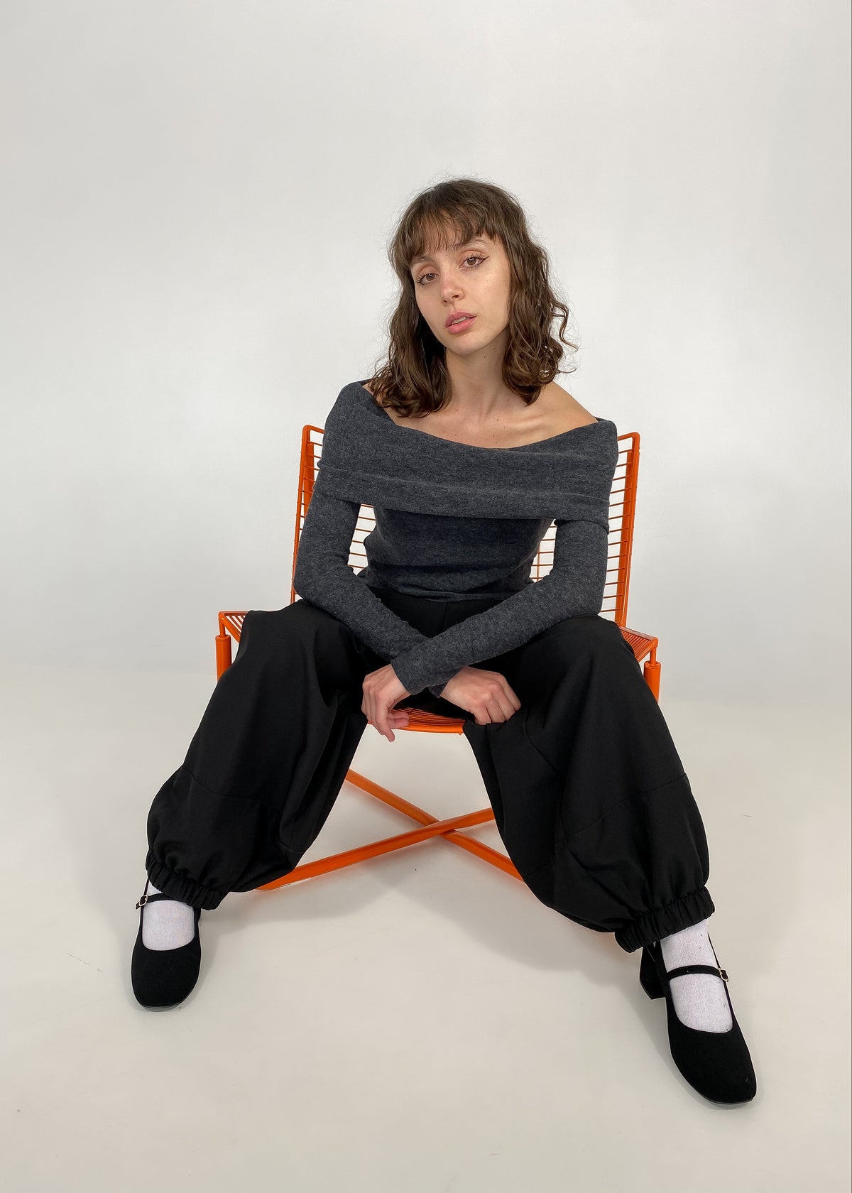 Off Shoulder Sweater - ANYE