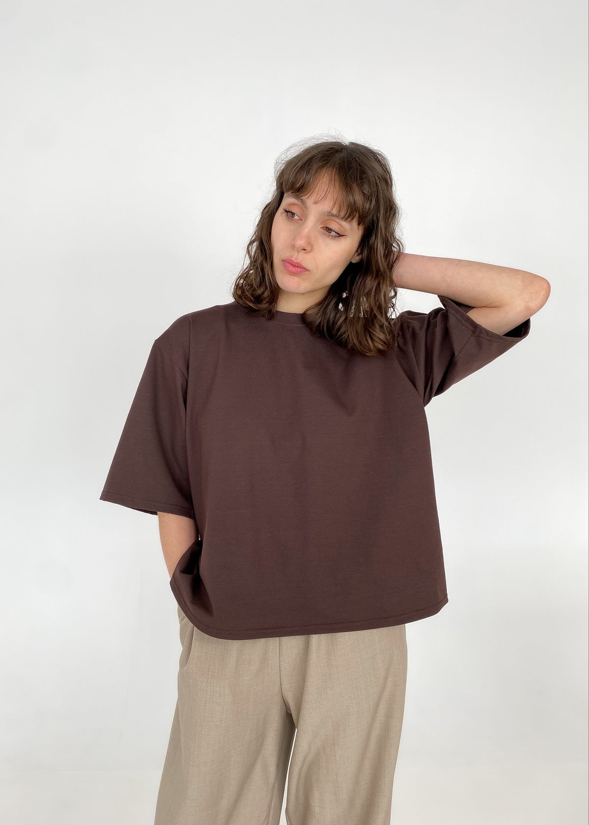 T-shirt manche 3/4 - DYANE BRUN