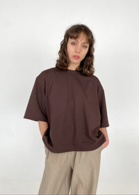 T-shirt manche 3/4 - DYANE BRUN