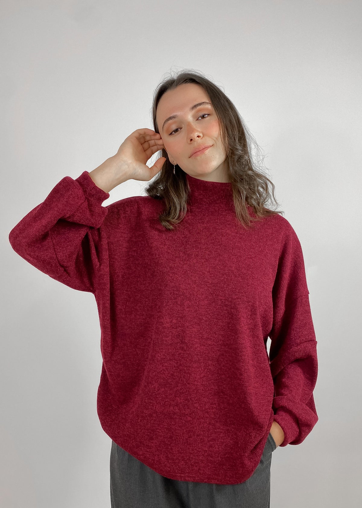 GABRYELLE DESIGNS - Burgundy sweater