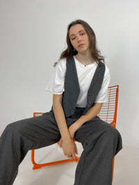 GABRYELLE DESIGNS - Gabrielle Designs - vêtements faits à Montréal - marque canadienne vêtements femmes - made in Montreal clothing - canadian women's clothing - ethical slow fashion - gilet sans manches - gilet - blazer