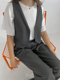 GABRYELLE DESIGNS - Gabrielle Designs - vêtements faits à Montréal - marque canadienne vêtements femmes - made in Montreal clothing - canadian women's clothing - ethical slow fashion - gilet sans manches - gilet - blazer
