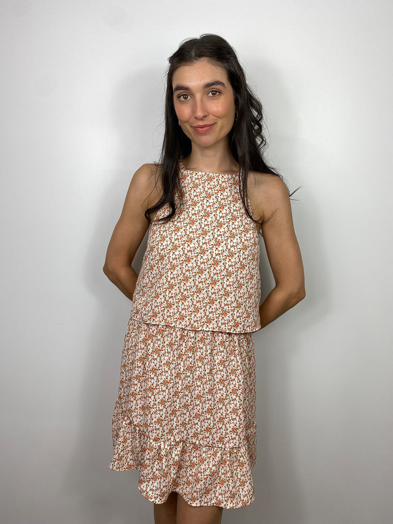 GABRYELLE DESIGNS - Gabrielle Designs - vêtements faits à Montréal - marque canadienne vêtements femmes - made in Montreal clothing - canadian women's clothing - ethical slow fashion - flower cami - flower top
