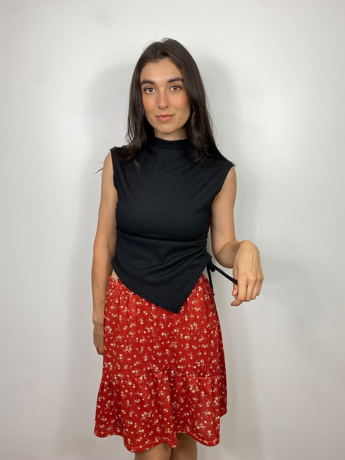 GABRYELLE DESIGNS - Gabrielle Designs - vêtements faits à Montréal - marque canadienne vêtements femmes - made in Montreal clothing - canadian women's clothing - ethical slow fashion - flower skirt - summer skirt.