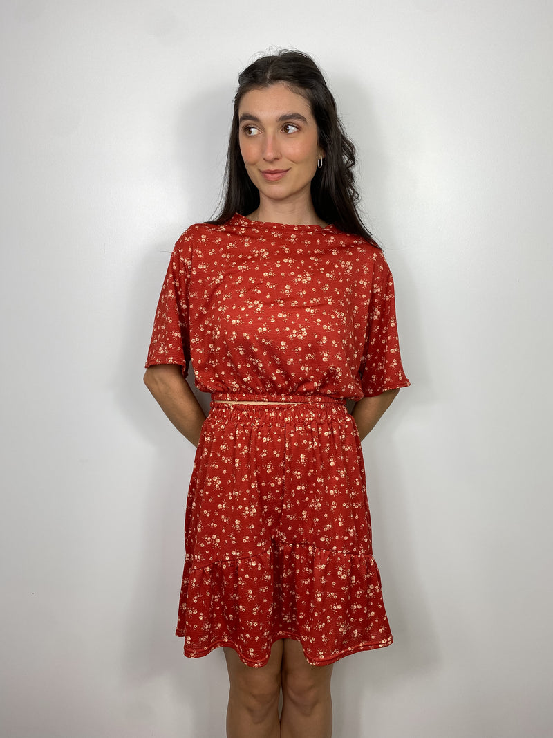 GABRYELLE DESIGNS - Gabrielle Designs - vêtements faits à Montréal - marque canadienne vêtements femmes - made in Montreal clothing - canadian women's clothing - ethical slow fashion - flower skirt - summer skirt.
