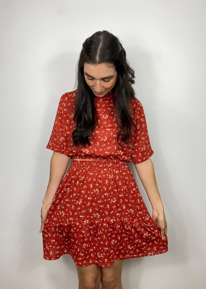 GABRYELLE DESIGNS - Gabrielle Designs - vêtements faits à Montréal - marque canadienne vêtements femmes - made in Montreal clothing - canadian women's clothing - ethical slow fashion - flower skirt - summer skirt.